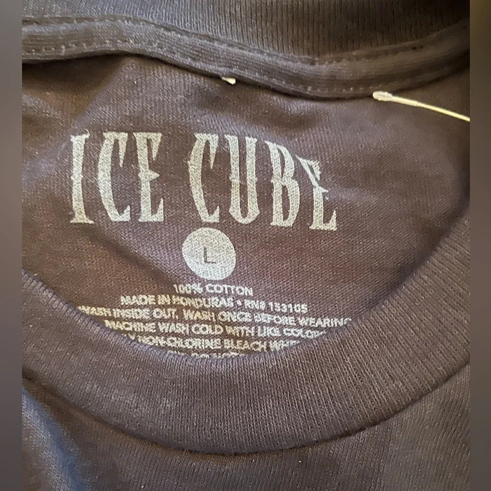ICE CUBE black short sleeve T-shirt.  Size L. NWOT.  UNISEX - Picture 5 of 9